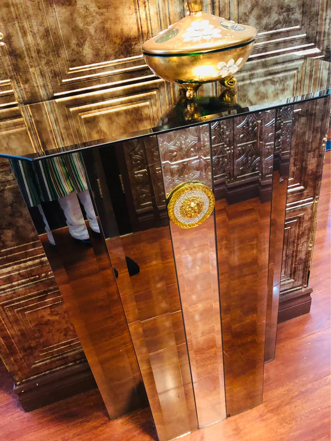 All Mirror Console Table with Medusa Detail - photo 4