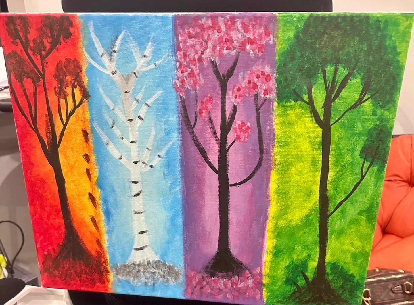 Four Seasons Tree Painting