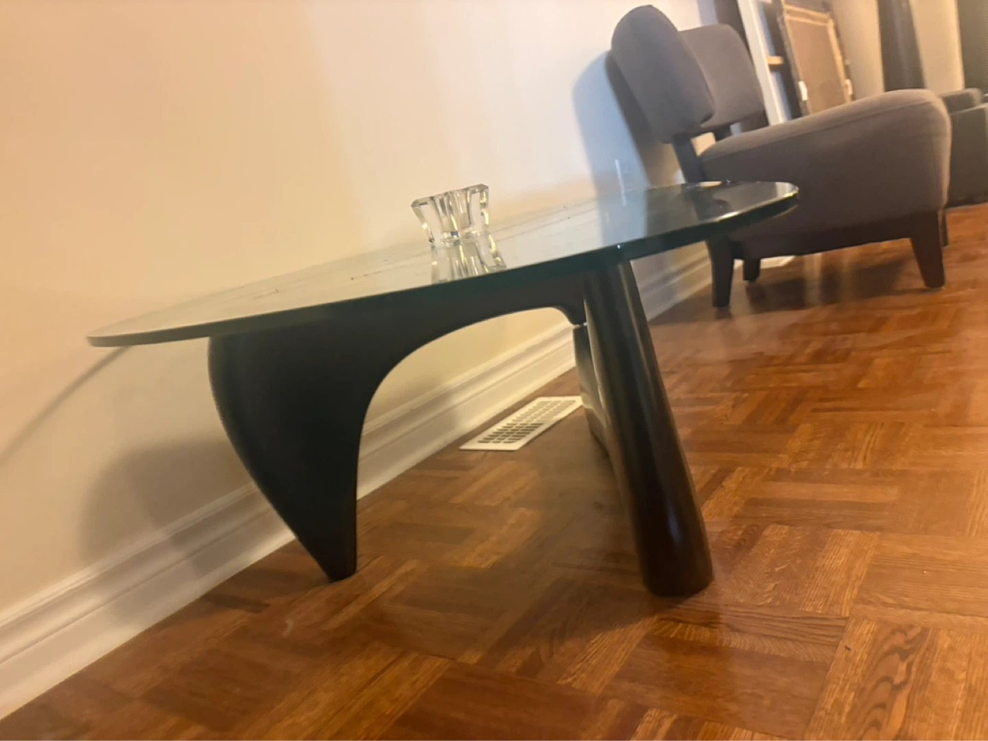 Modern Black & Glass Coffee Table - photo 2