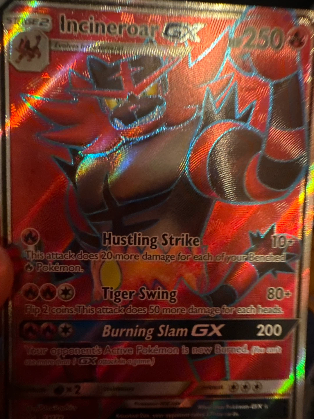 Incineroar GX Pokémon Card