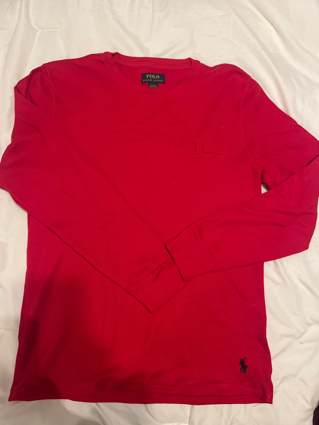 Polo Ralph Lauren Red Long Sleeve Thermal Shirt