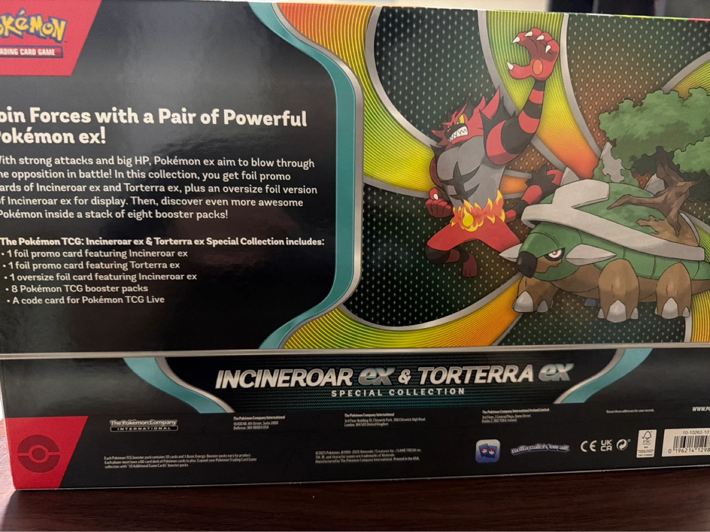 Pokemon TCG Incineroar EX & Torterra EX Special Collection - photo 2