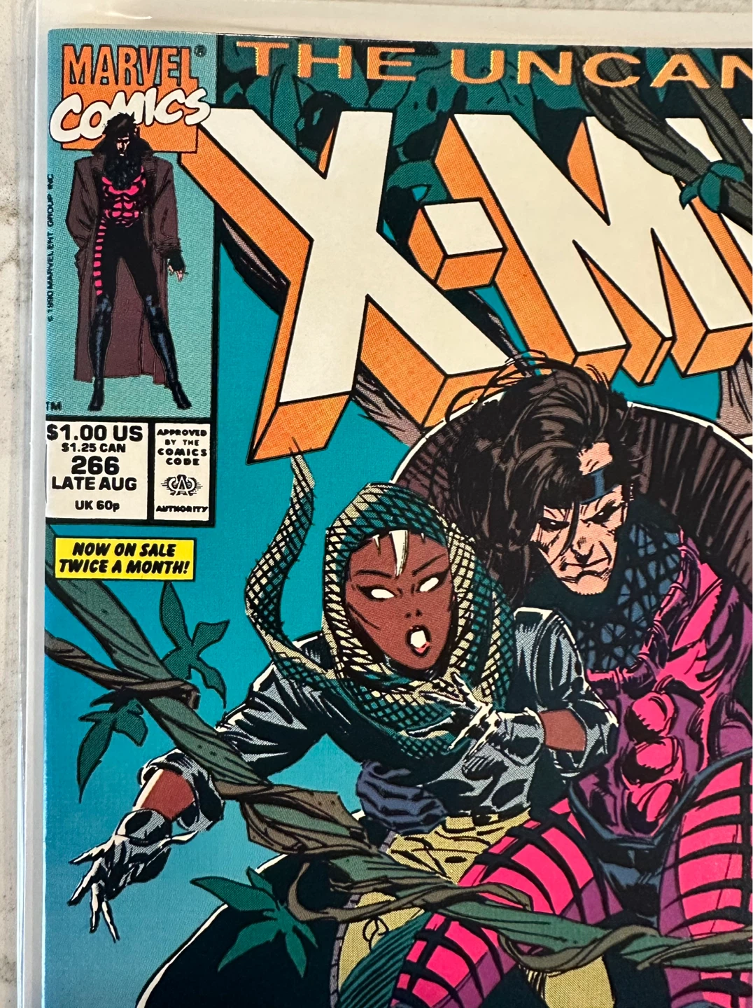 High Grade Raw Uncanny X-Men #266 (1st Gambit) - photo 2