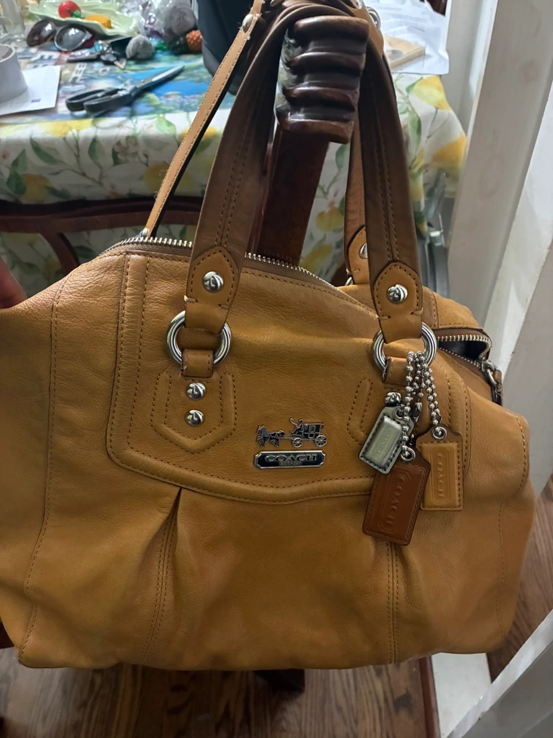 Coach Vintage Brown Leather Satchel Handbag