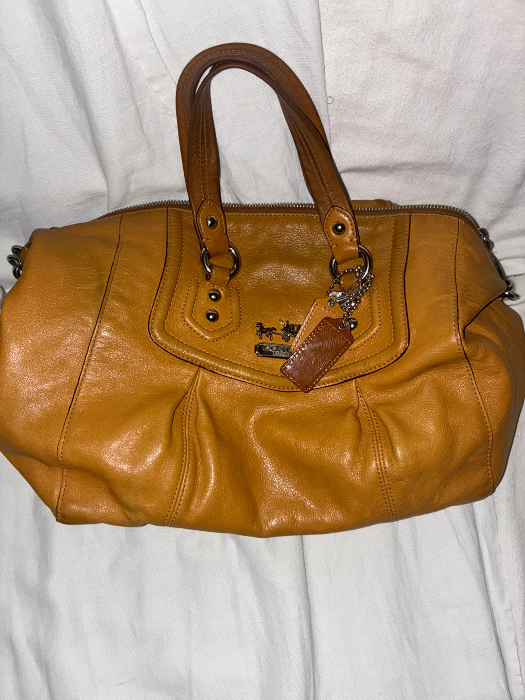 Coach Vintage Brown Leather Satchel Handbag - photo 2