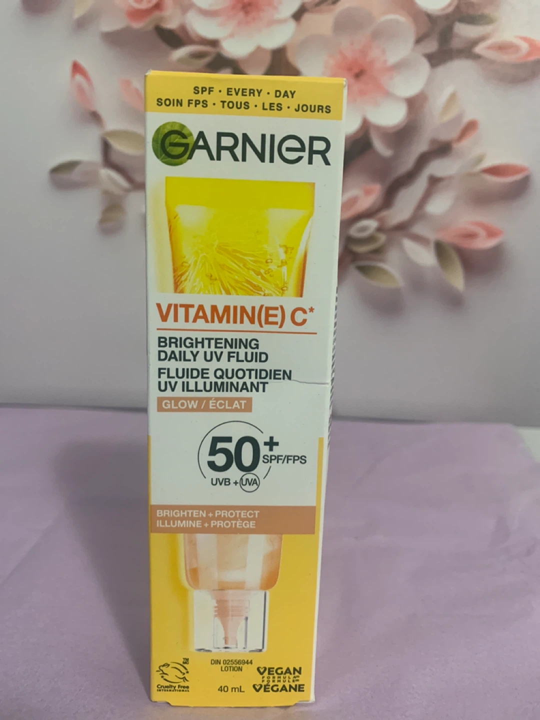 Garnier SPF 50 Glow sunscreen