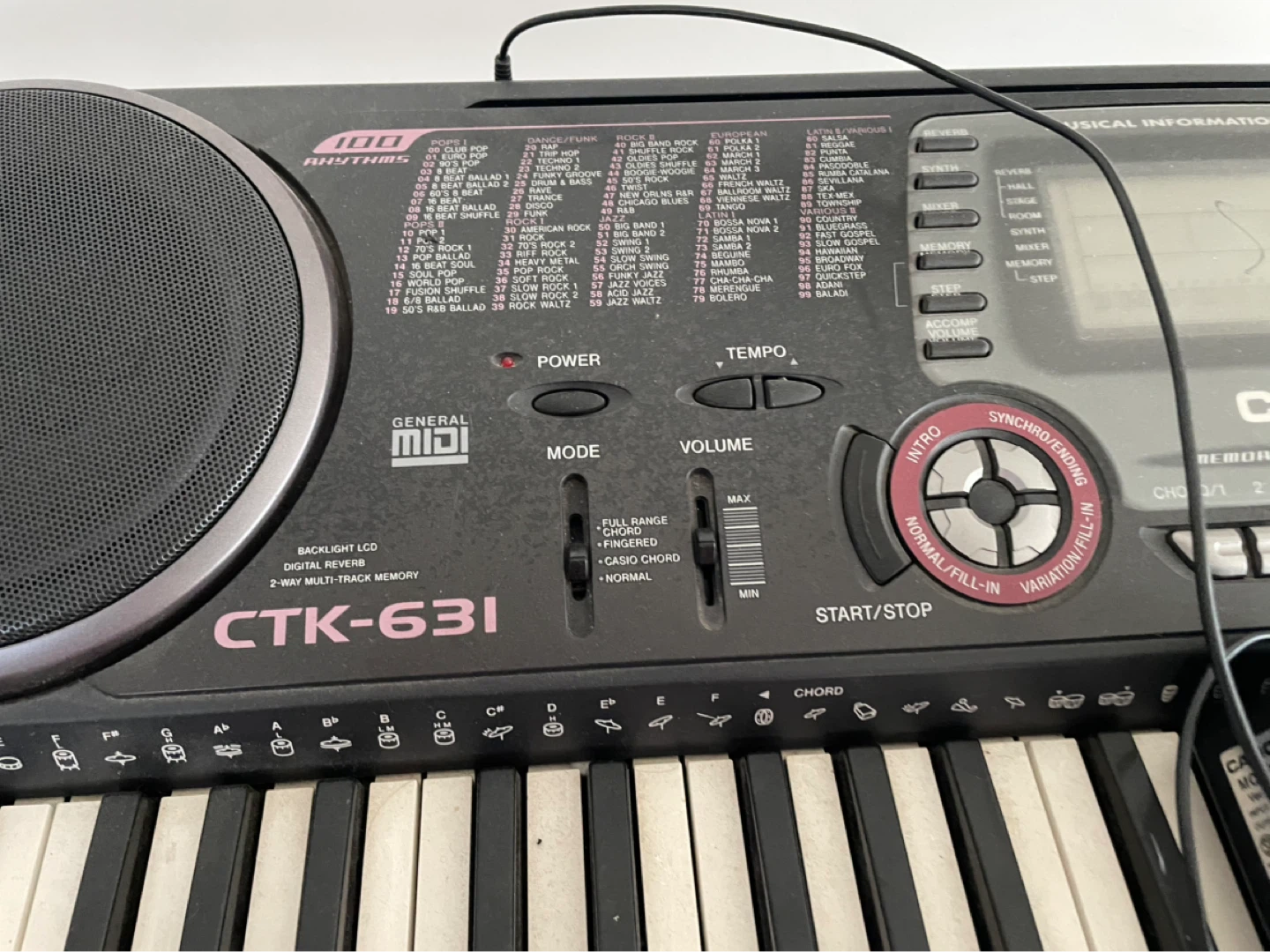 Casio CTK-631 Keyboard with Stand and Power Adapter