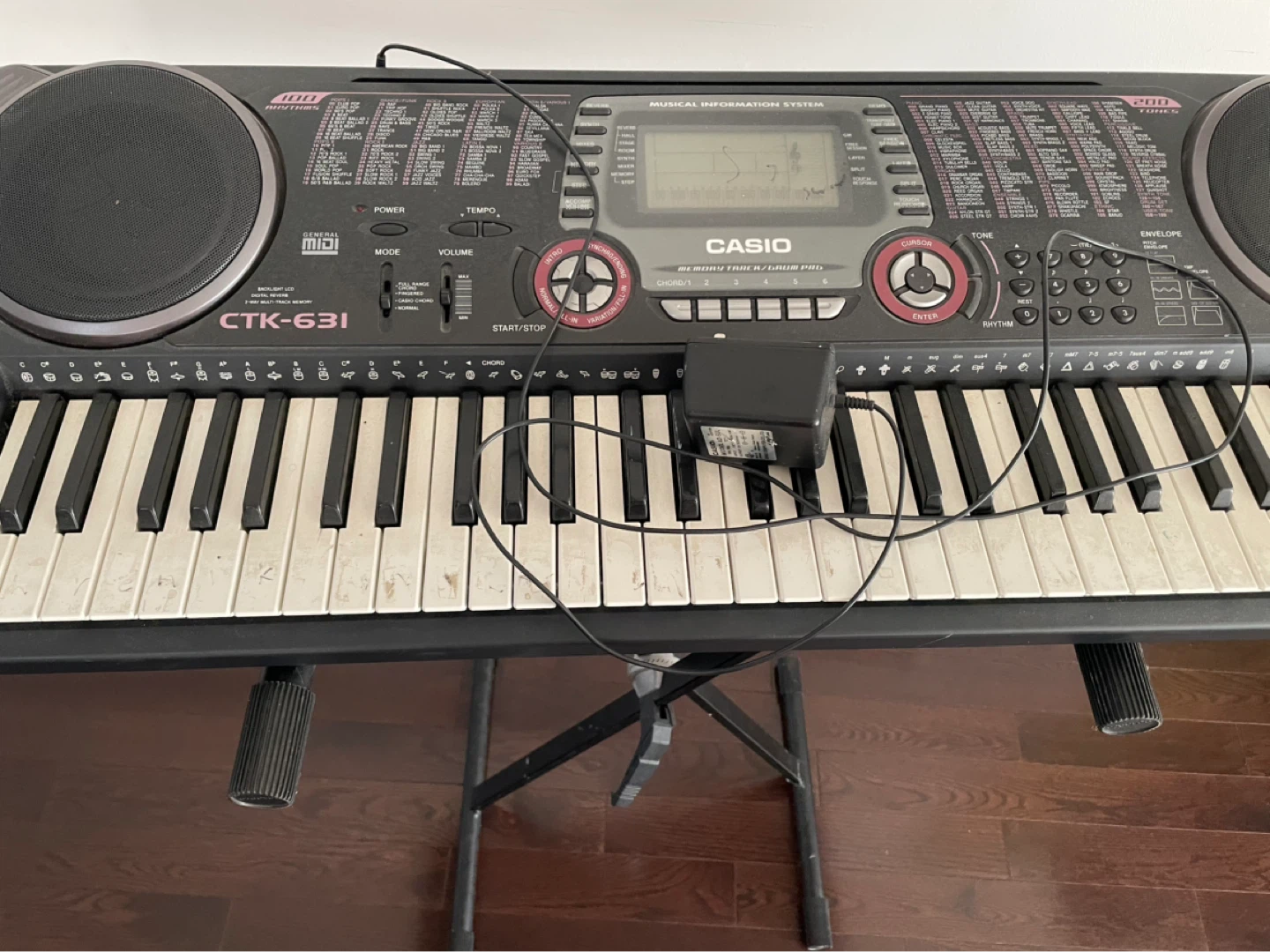 Casio CTK-631 Keyboard with Stand and Power Adapter - photo 3