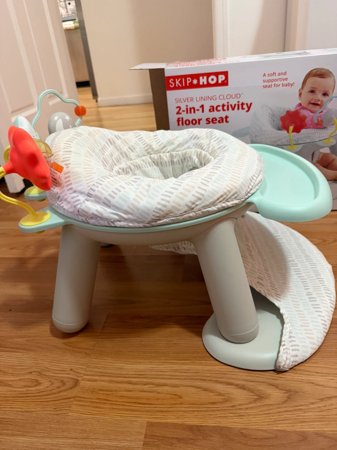 Skip Hop Silver Lining Cloud 2-in-1 Activity Floor Seat - photo 3