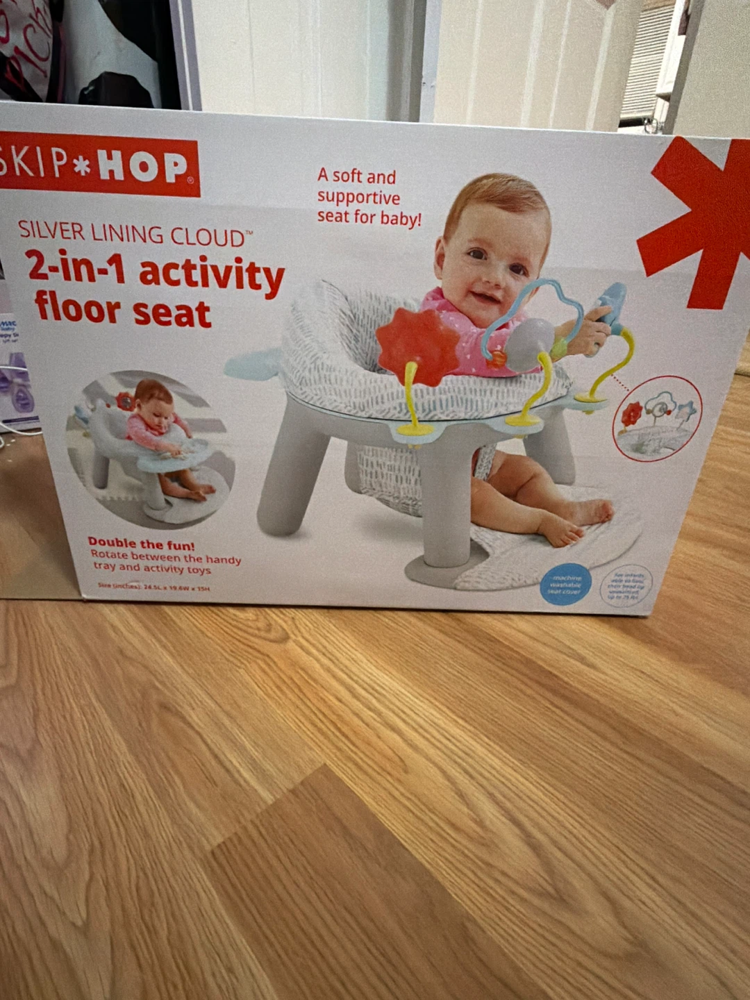 Skip Hop Silver Lining Cloud 2-in-1 Activity Floor Seat