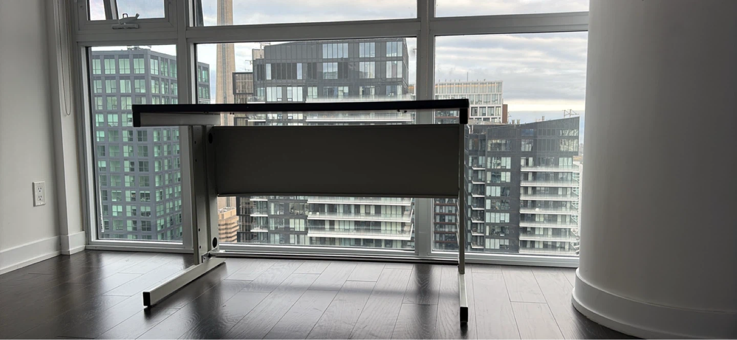 White Metal Desk