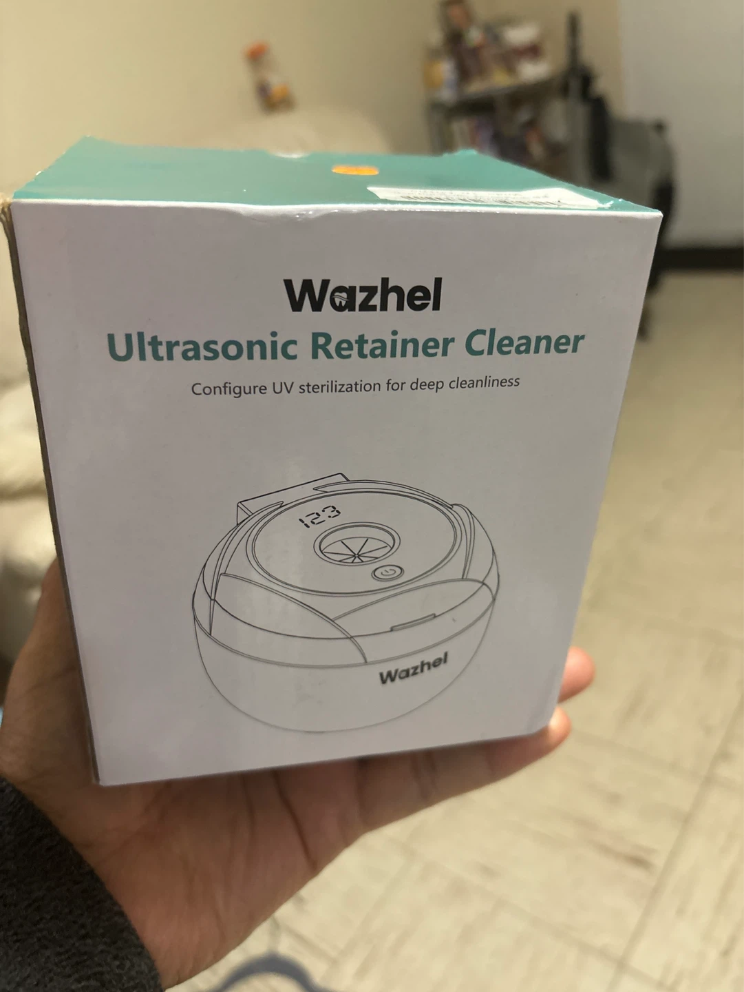 Wazhel Ultrasonic Retainer Cleaner with UV Sterilization
