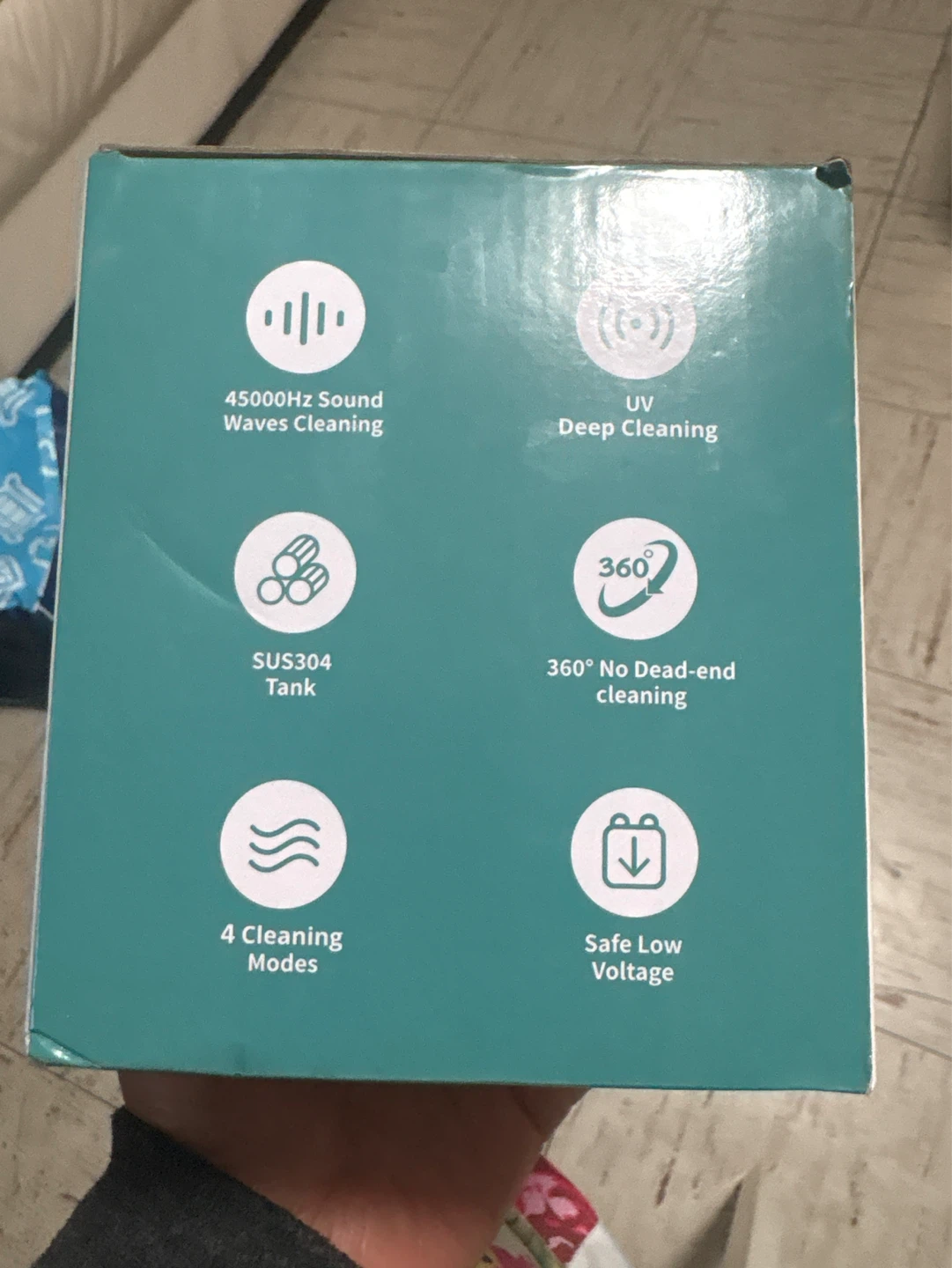Wazhel Ultrasonic Retainer Cleaner with UV Sterilization - photo 3