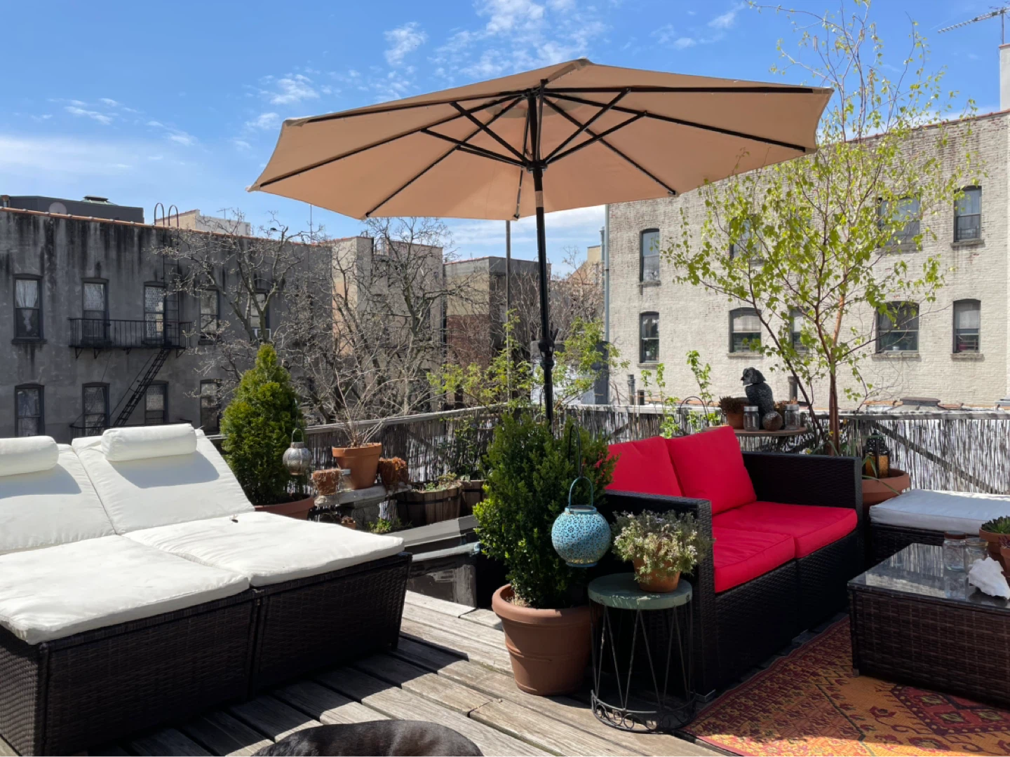 Outdoor Patio Furniture Set with Umbrella