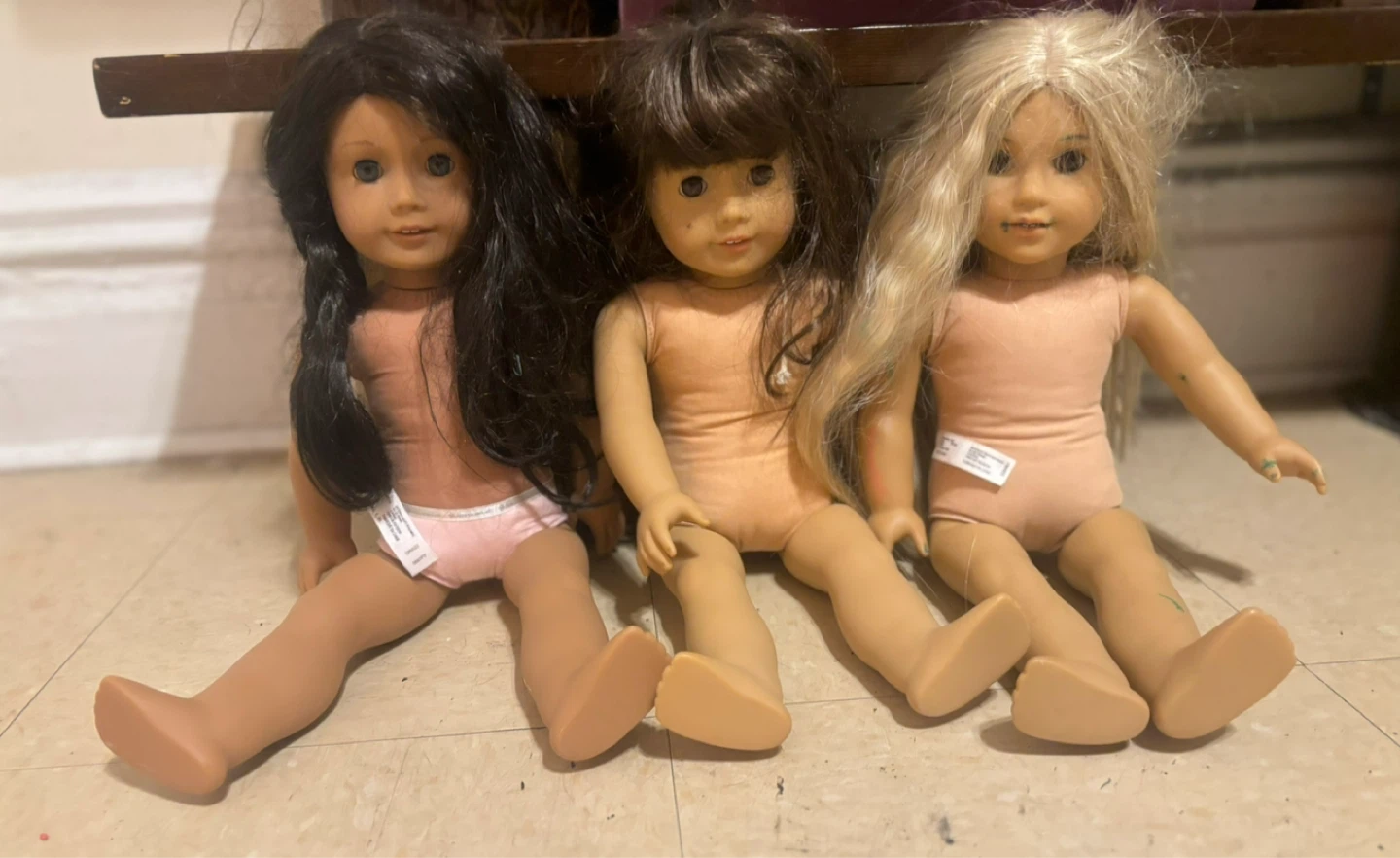 American Girl Dolls (3) - Blond, Brunette, Brown Hair
