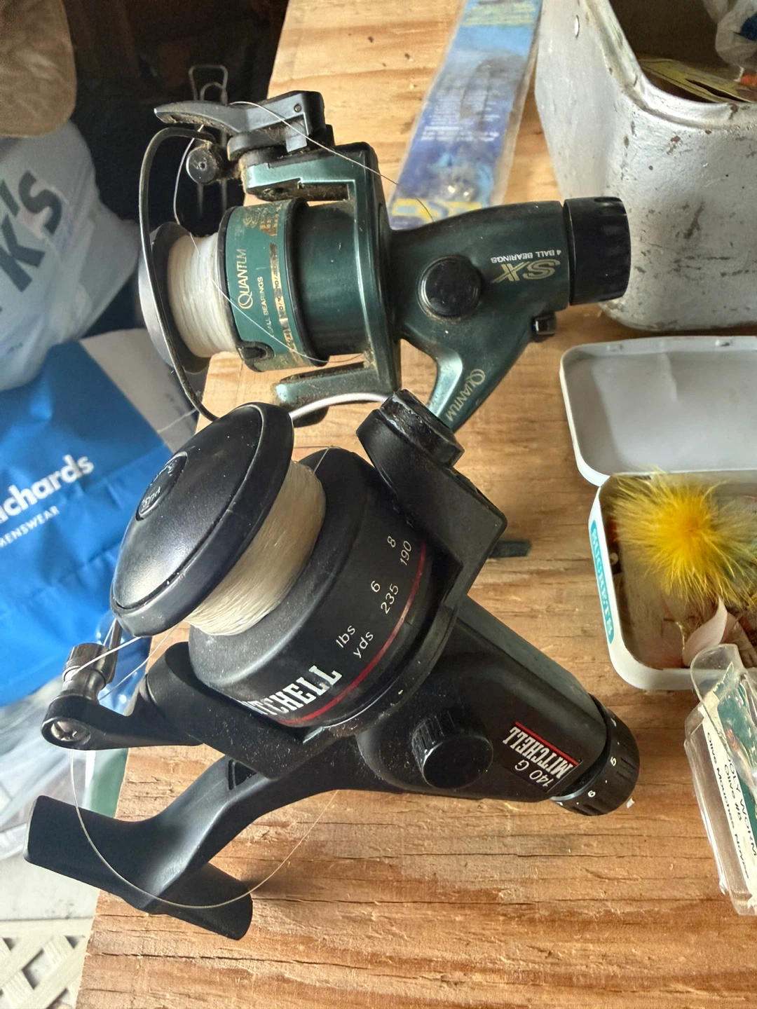Fishing Tackle Box, Assorted Lures, 2 reels - photo 3