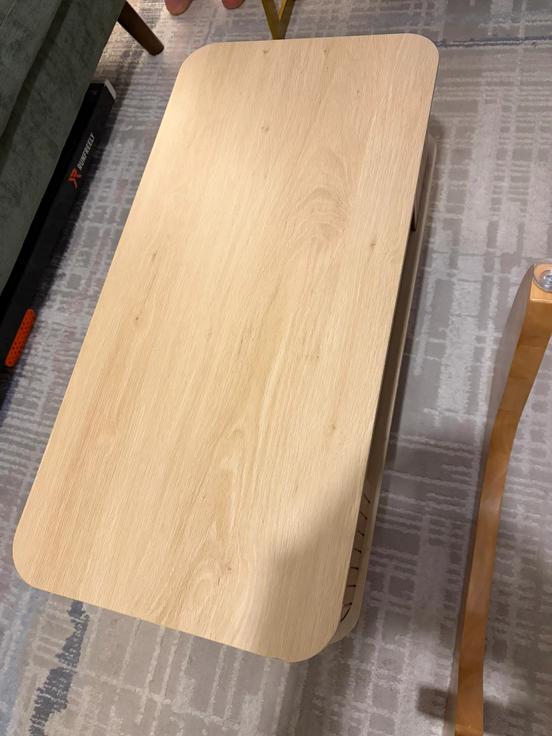 Modern Wood Coffee Table with Storage Shelf - photo 2