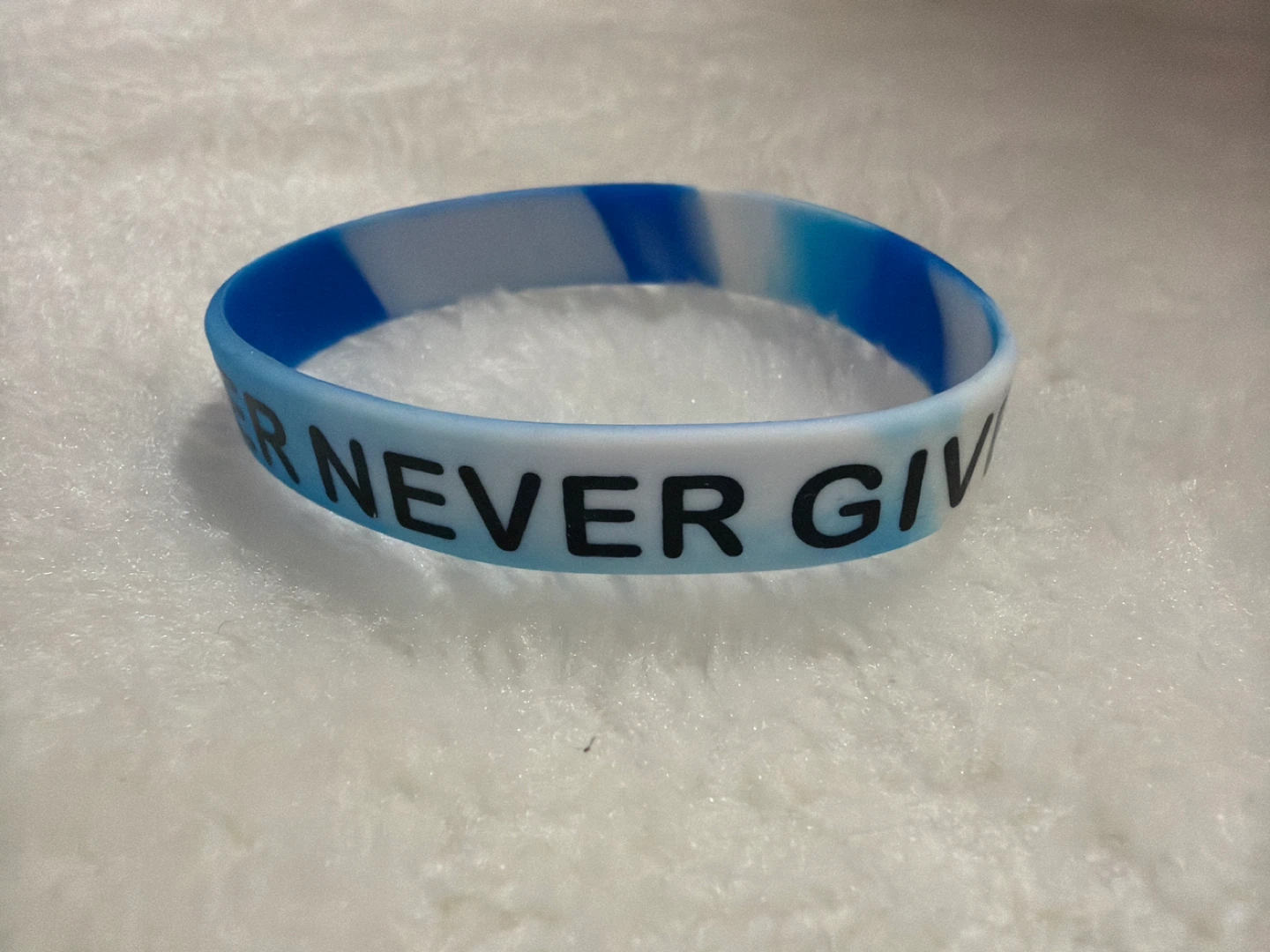 Never Give Up Wristband