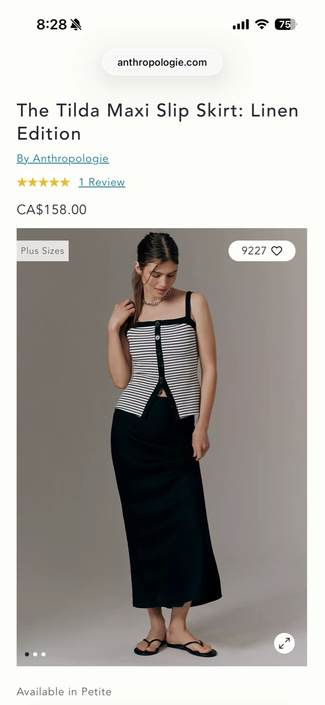 Anthropologie black maxi skirt