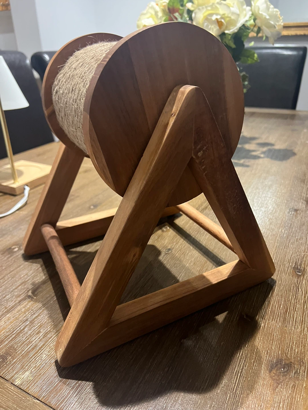 Wooden Cat Scratcher Post - photo 3