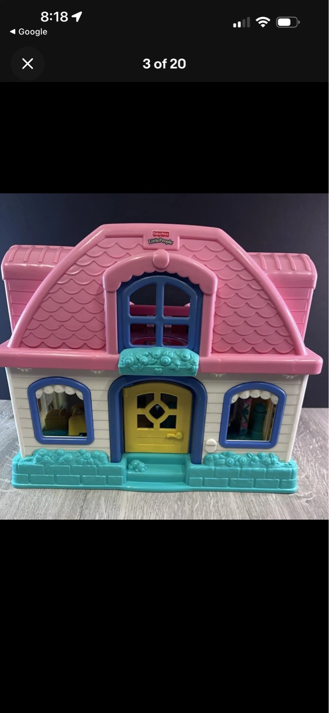 Vintage Fisher Price Little People Sweet Sounds Doll House