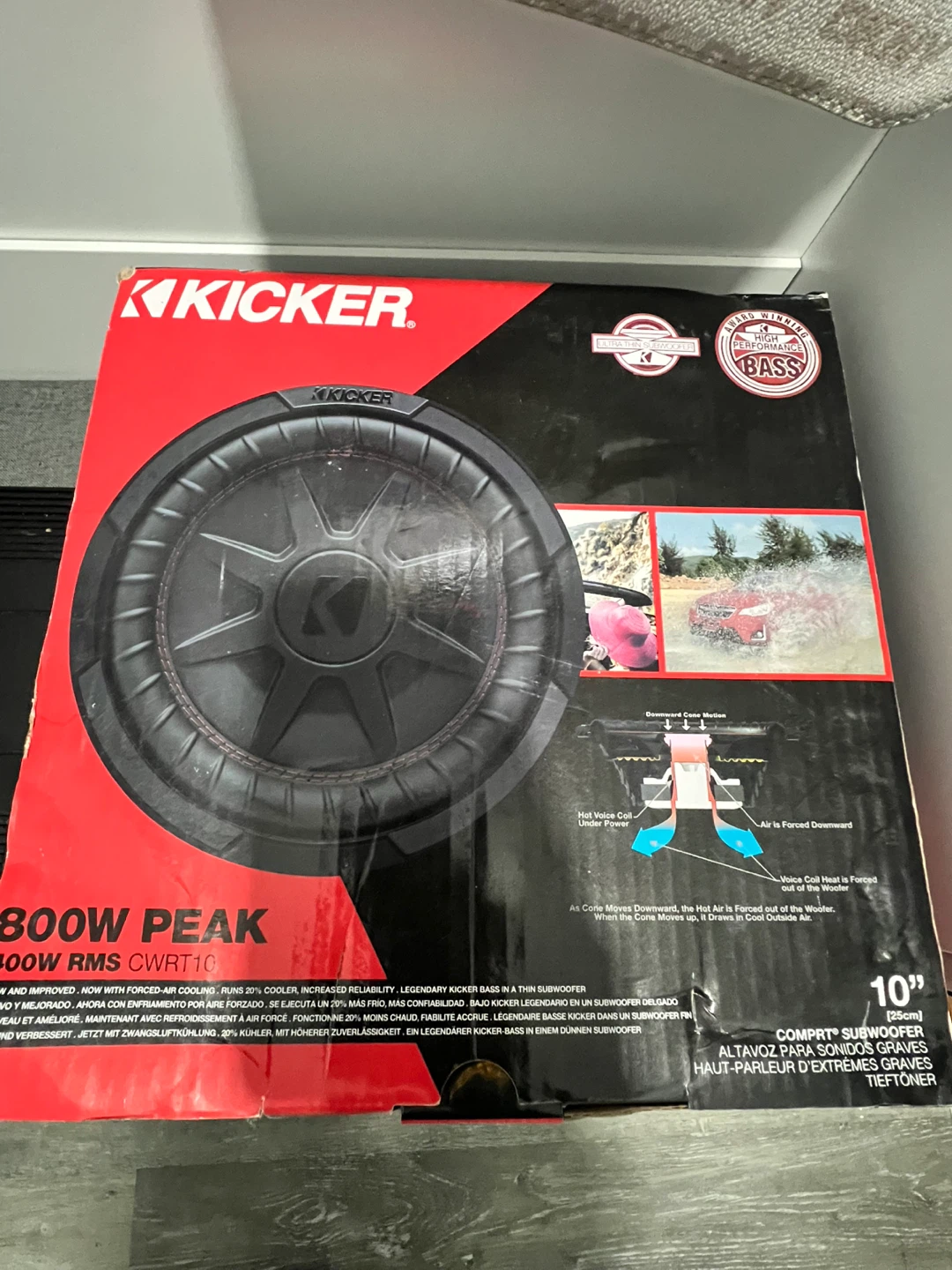 Kicker Comp RT 10" 400W RMS Subwoofer - photo 3
