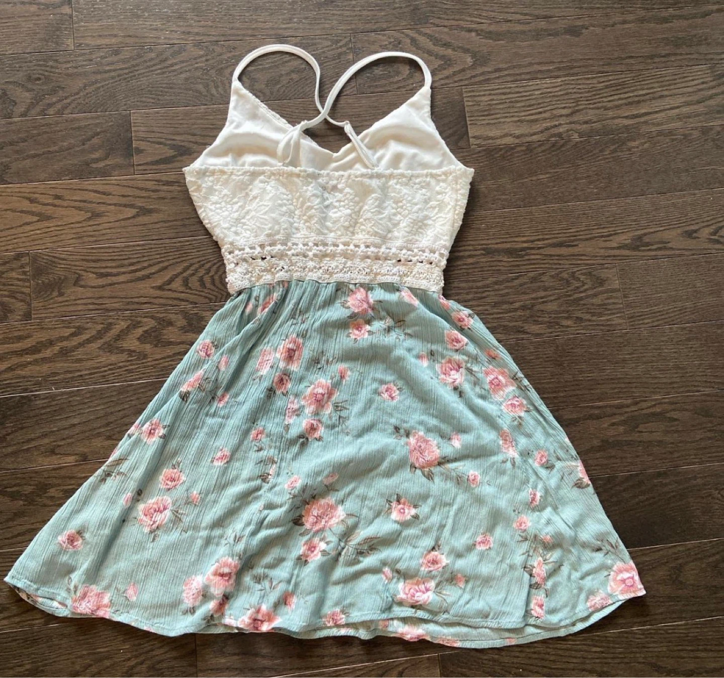 Floral Sundress with Lace Bodice - photo 2