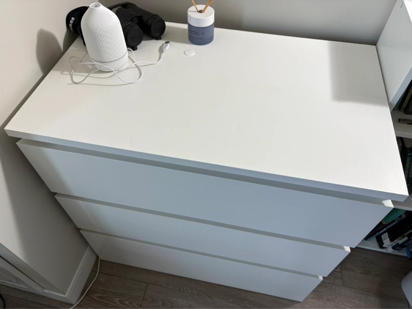 White 3-Drawer Chest IKEA MLAM - photo 2