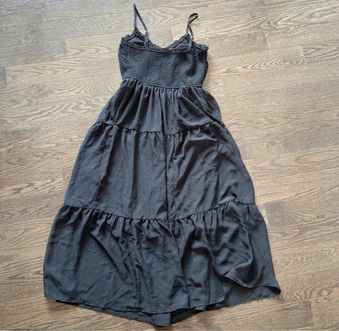 Black Tiered Smocked Sundress - photo 2