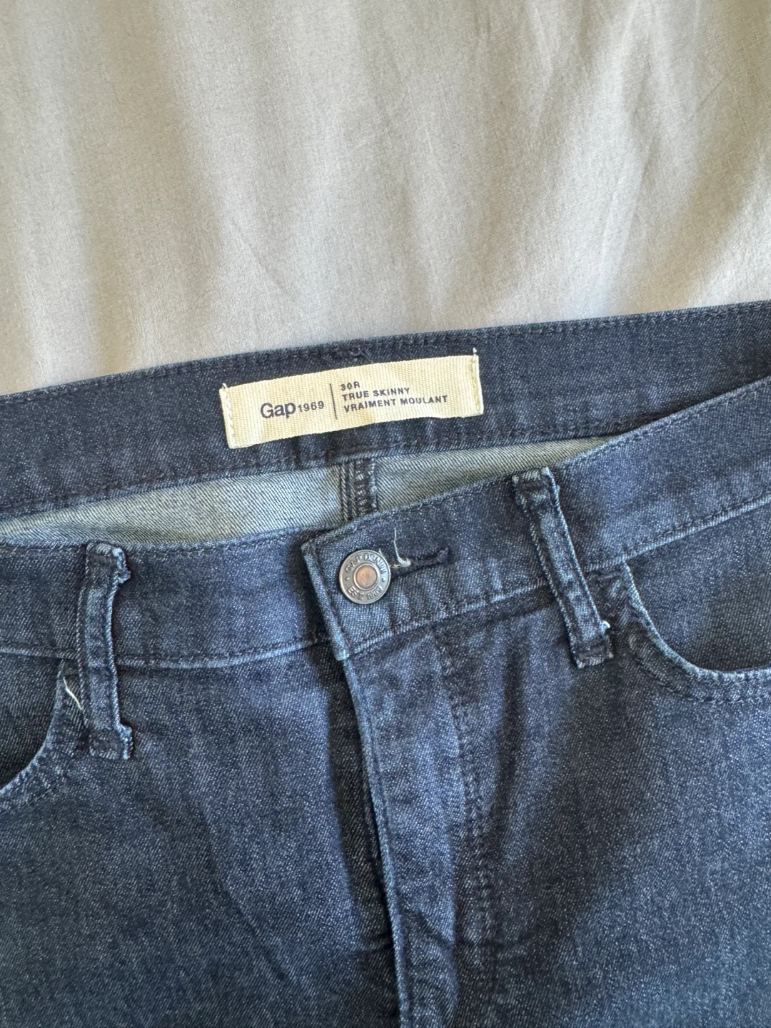 Gap True Skinny Dark Wash Jeans Size 30R - photo 3