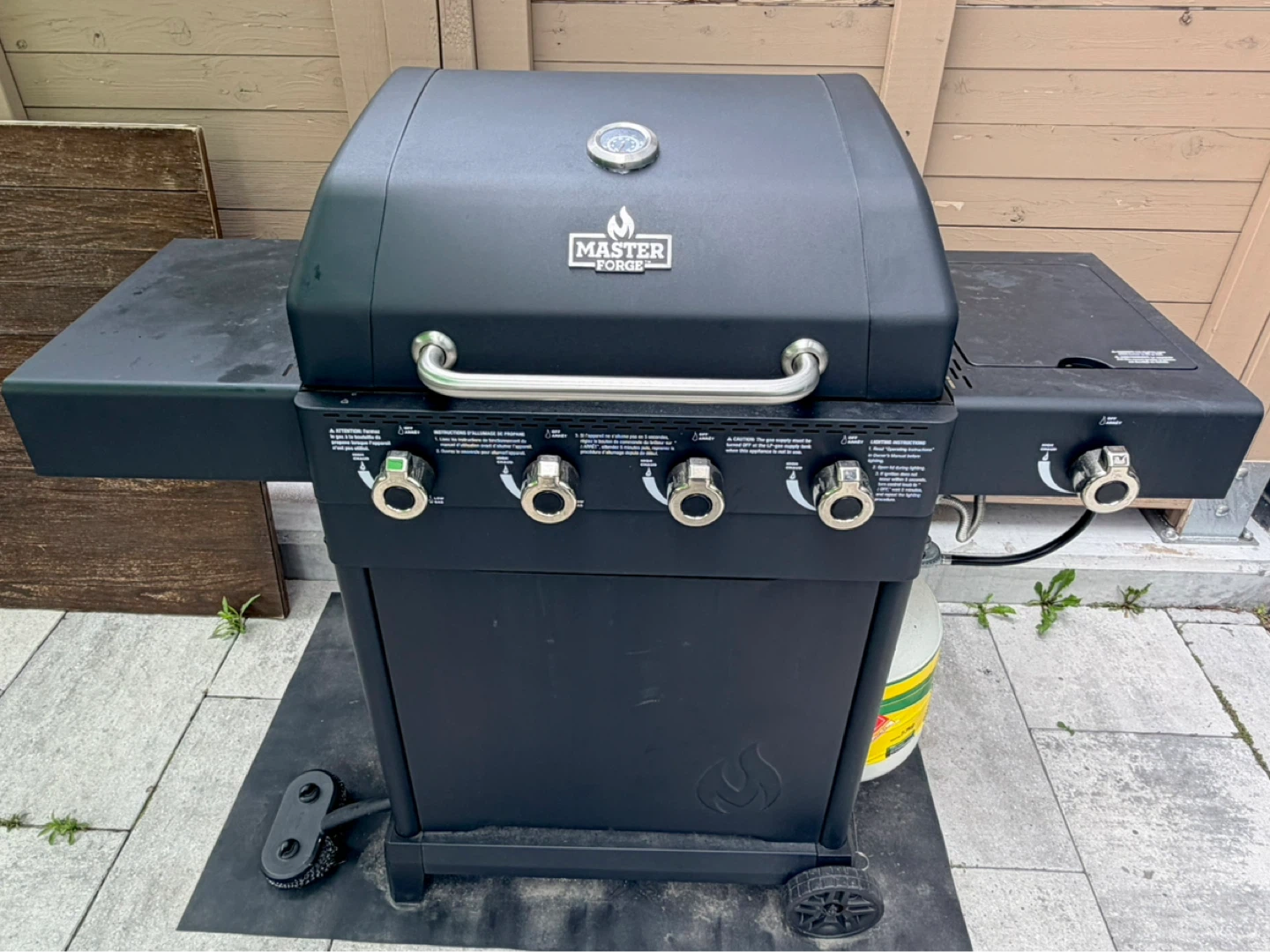Master Forge Black Propane Gas Grill