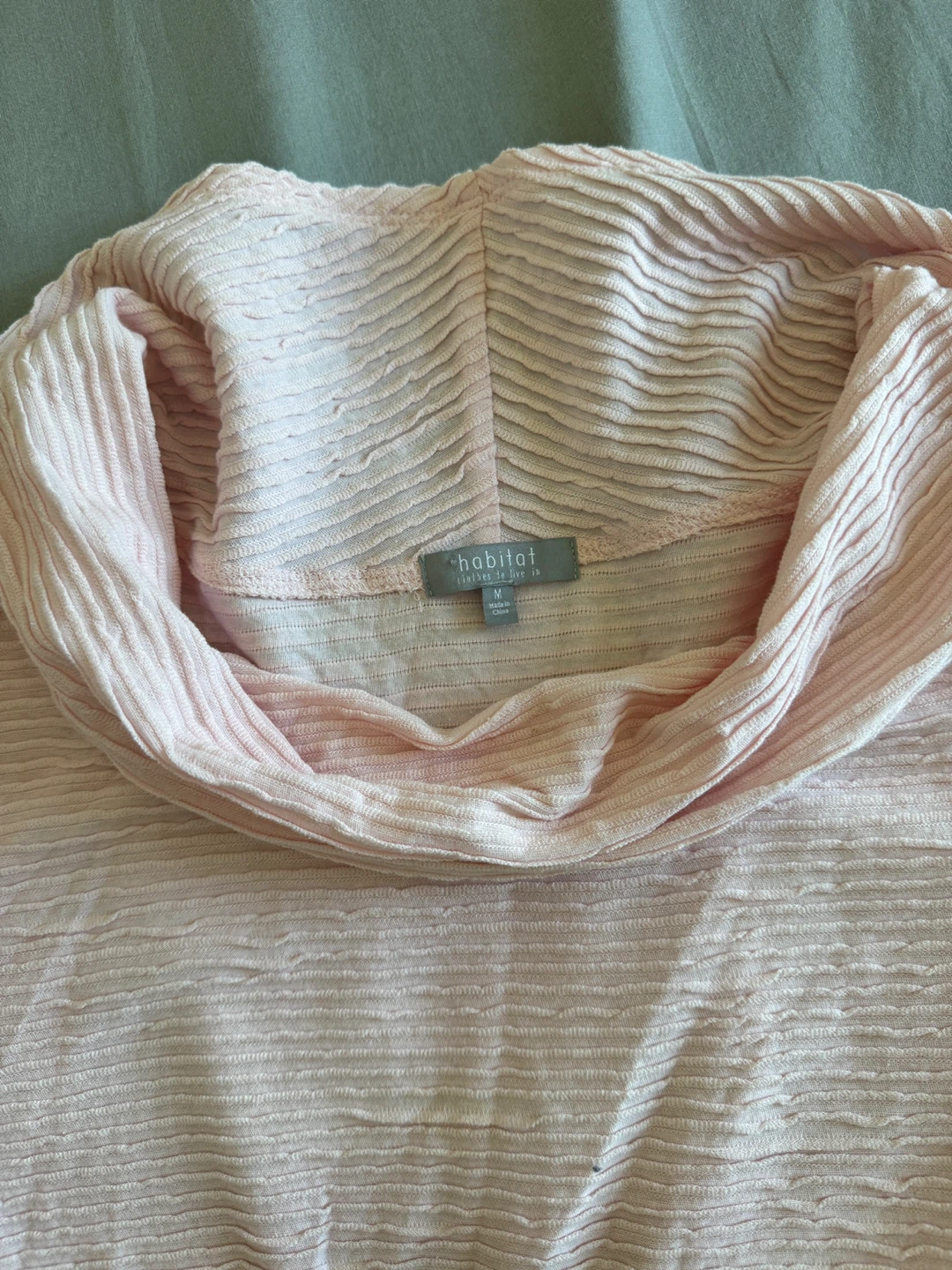Habitat Pink Ribbed Cowl Neck Top - photo 2