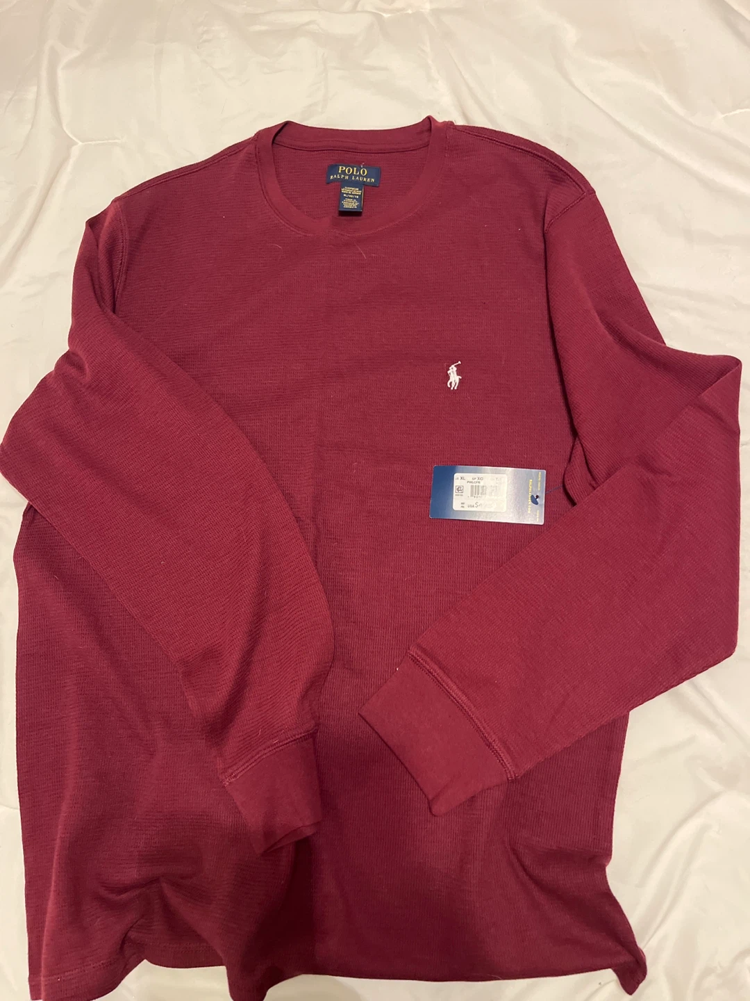 Polo Ralph Lauren Men's  Waffle Knit Long Sleeve Shirt XL