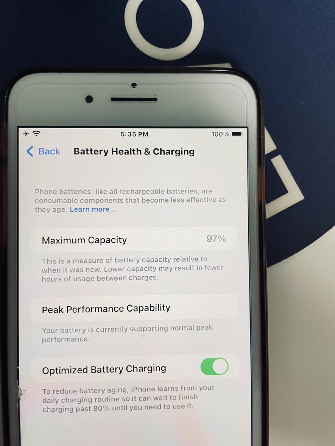 iPhone 8 Plus - 97% Battery Health