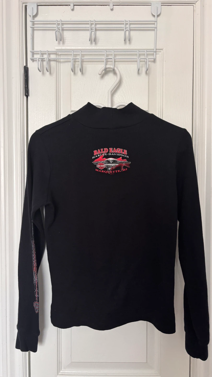 Harley-Davidson Motorcycles Black Long Sleeve Shirt - photo 2