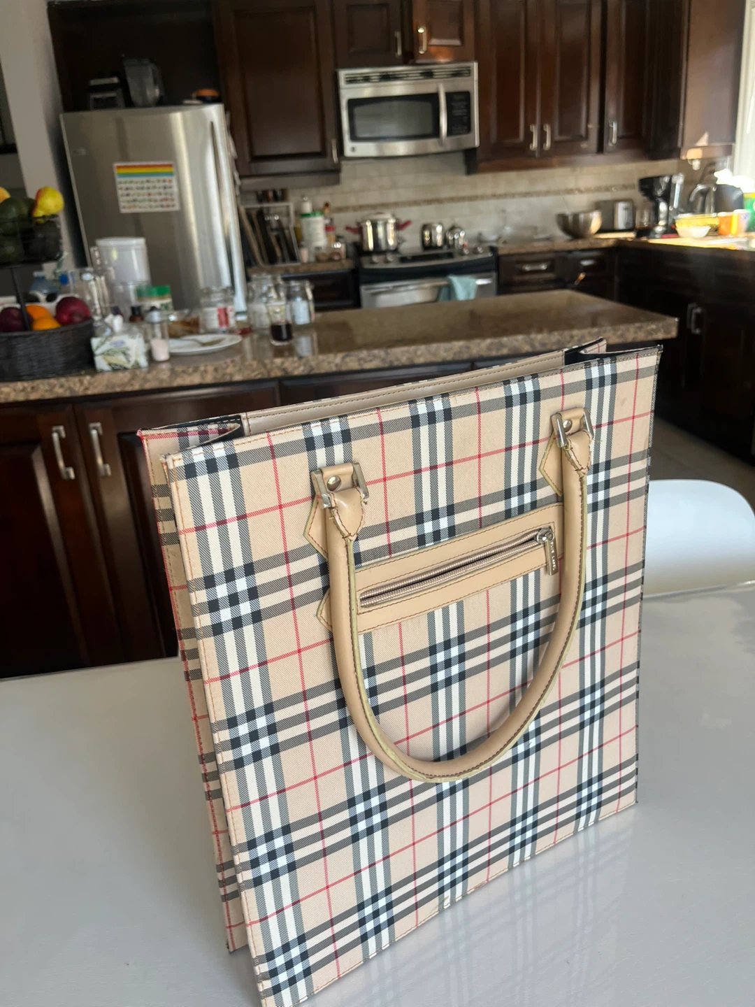 Burberrys Vintage Checkered Tote Bag - photo 5