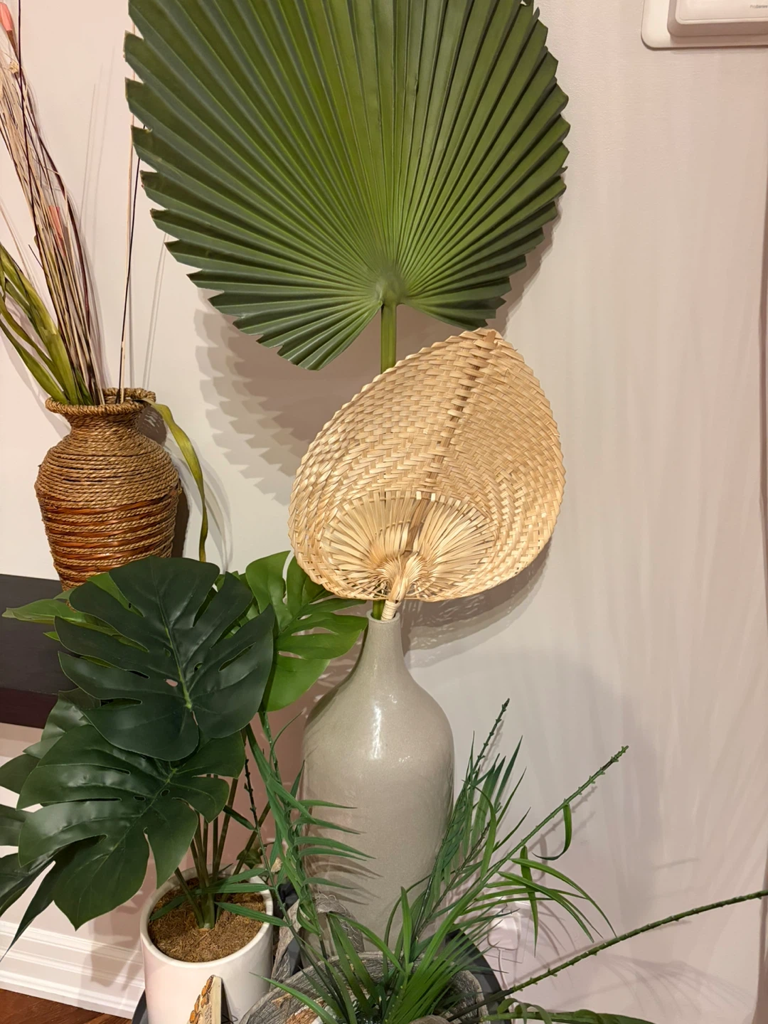 Woven Bamboo Fan