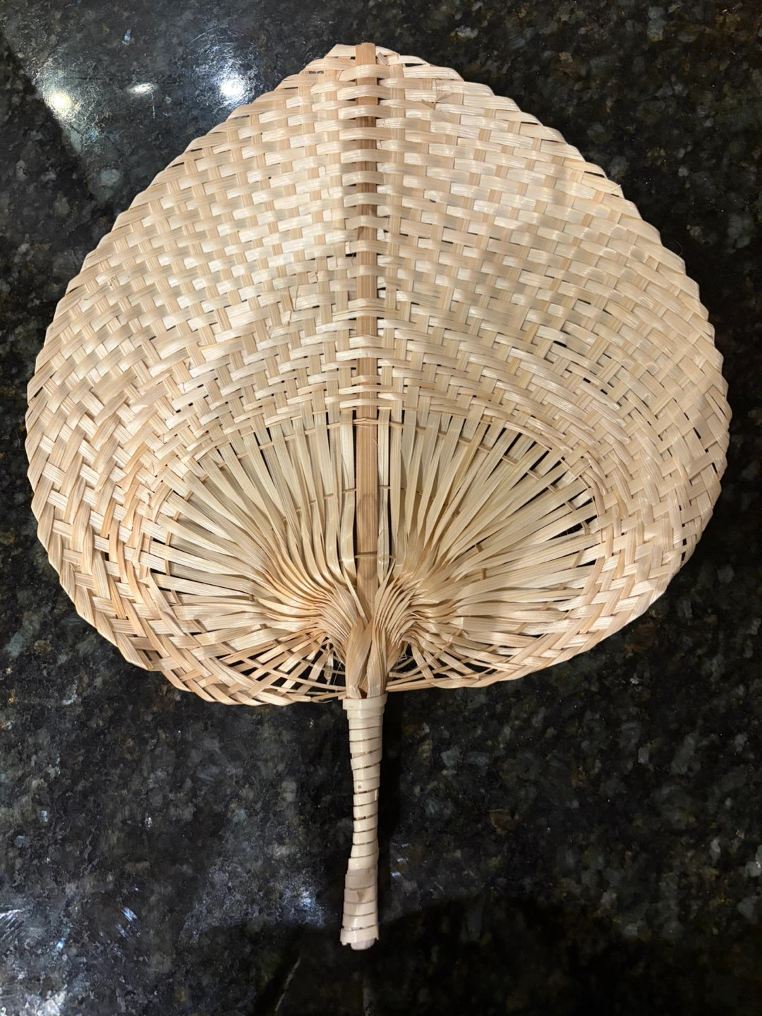 Woven Bamboo Fan - photo 2