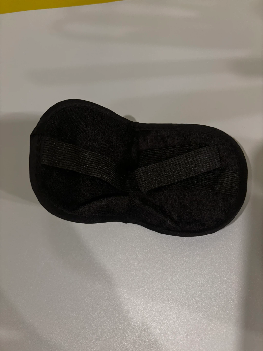 Black Velvet Sleep Mask with Storage Pouch - photo 3
