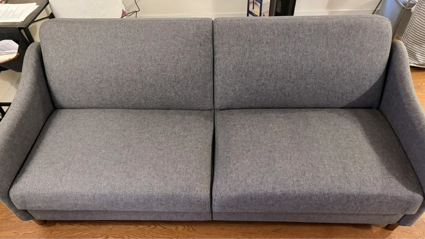 [Moving Sale] Large Gray Sofa Bed / Sleeper Sofa (free cover) - photo 3