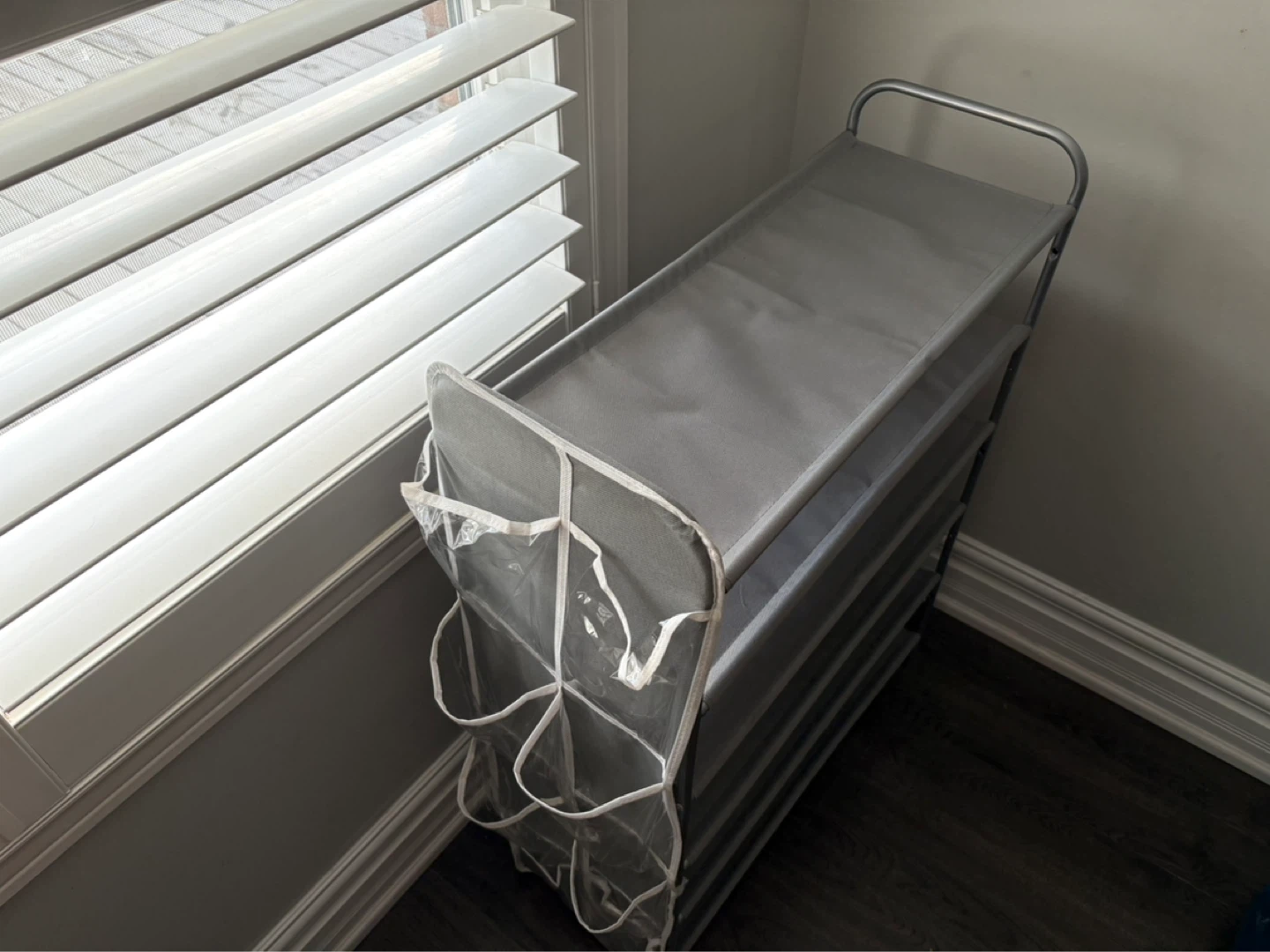 Grey 5-Tier Shoe Rack with Side Organizers - photo 2