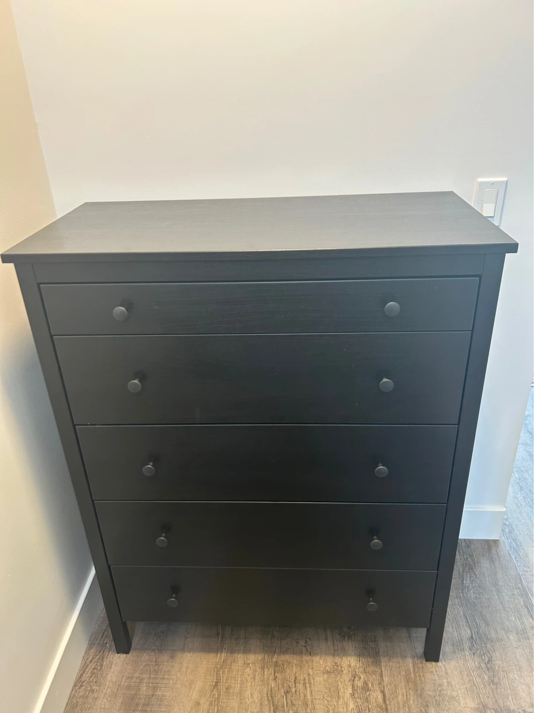 IKEA KOPPANG dresser 5 drawers black brown