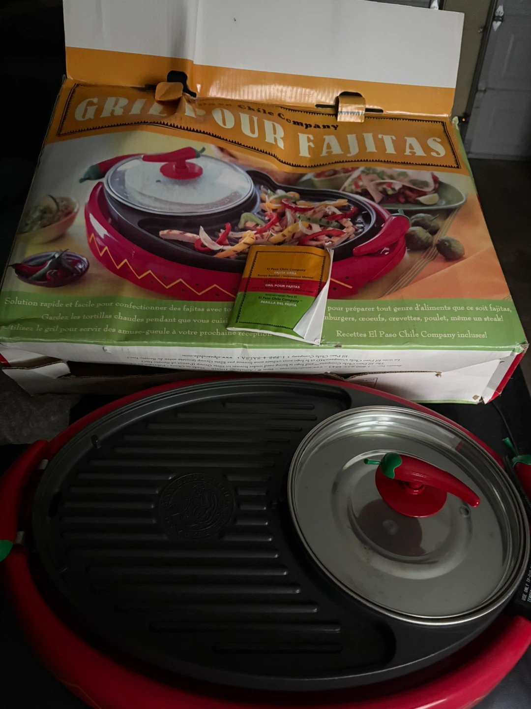 The El Paso Chile Company Grill Your Fajitas Electric Griddle