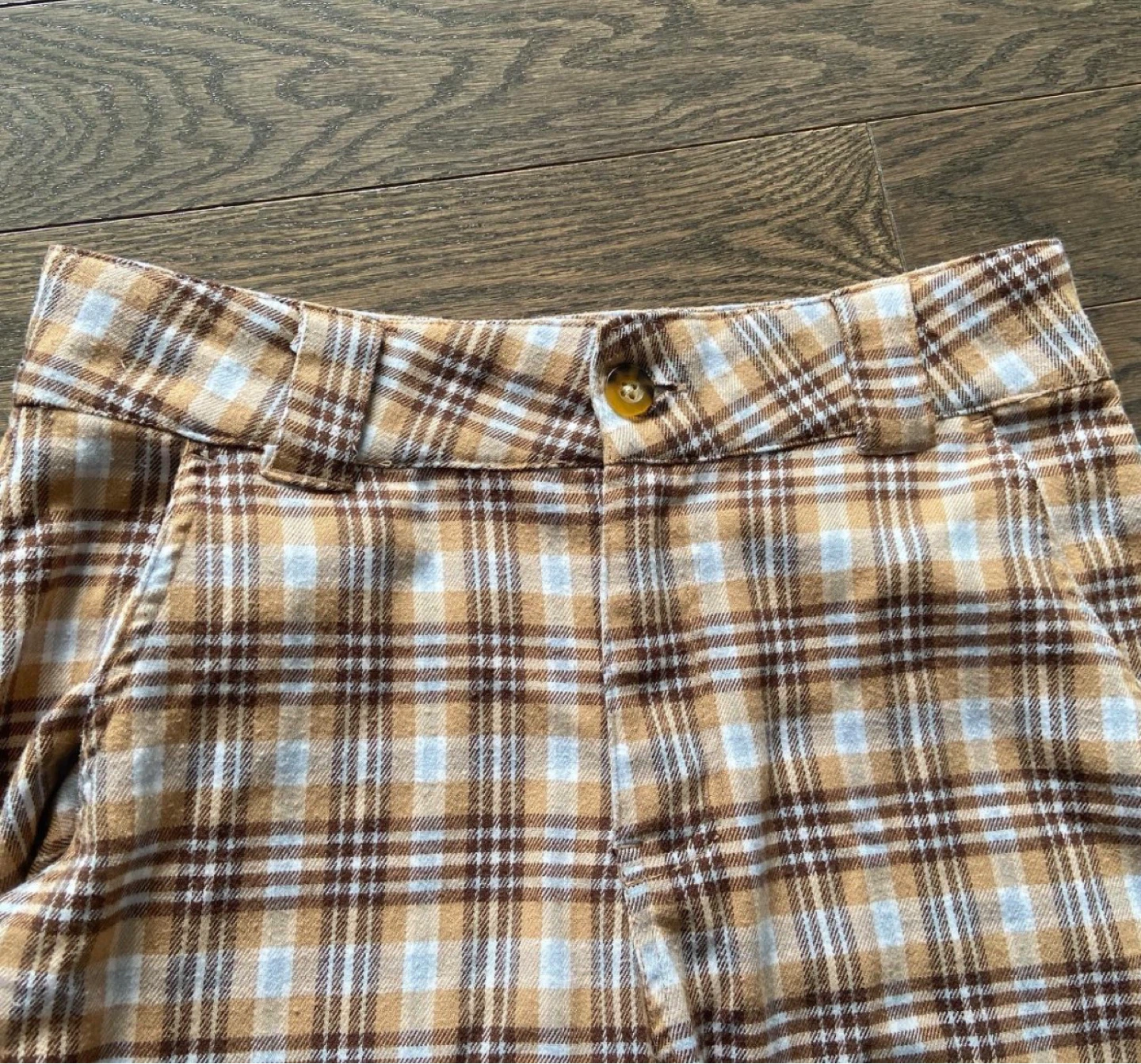 Hollister High-Rise Baggy Plaid Pants - Size 24 - photo 4