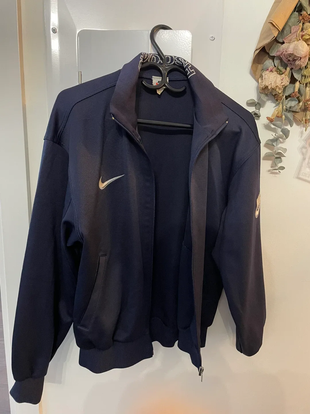 Vintage Nike Navy Blue Track Jacket