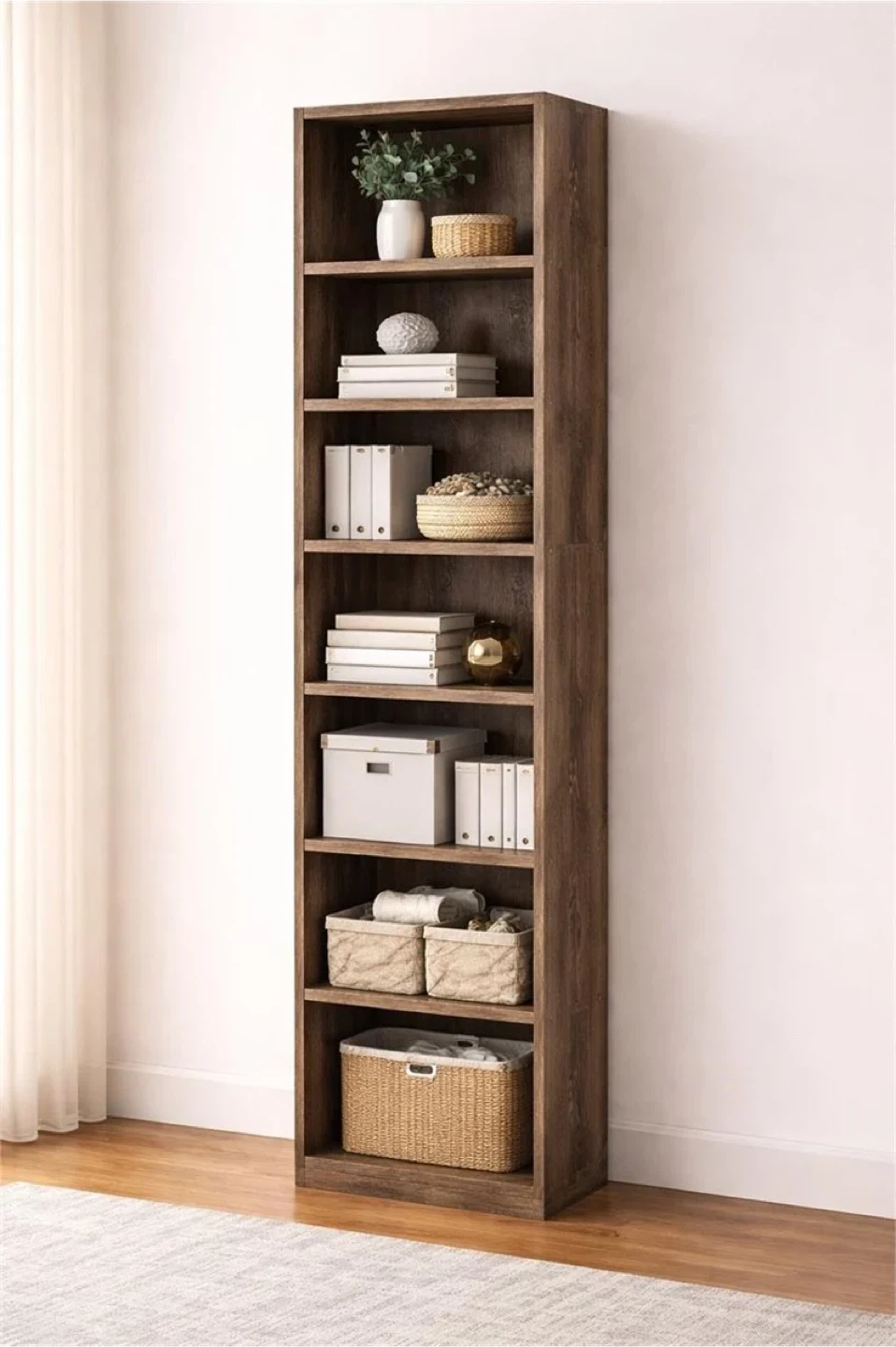 7-Shelf Bookshelf