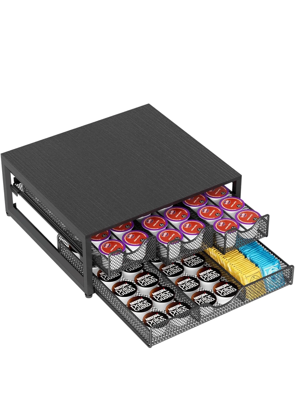 2-Tier Coffee Pod Holder with Drawer