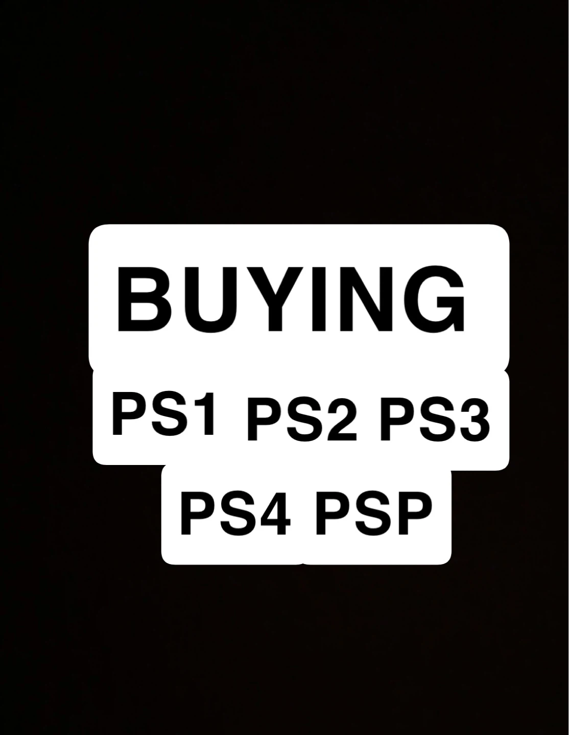 BUYING: PlayStation Consoles (PS1, PS2, PS3, PS4, PSP)