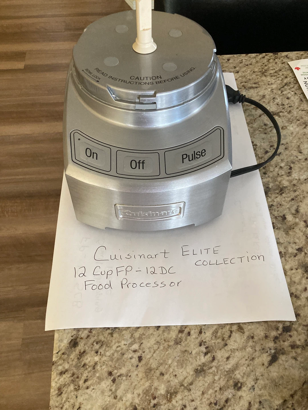 Cuisinart Elite Collection 12 Cup Food Processor FP-12 DC