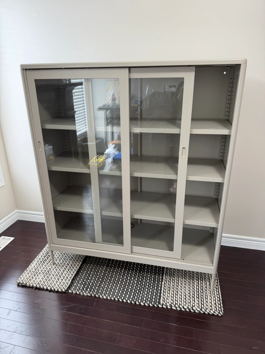 IKEA Idåsen Steel Display Cabinet w/ Sliding Glass doors - photo 2